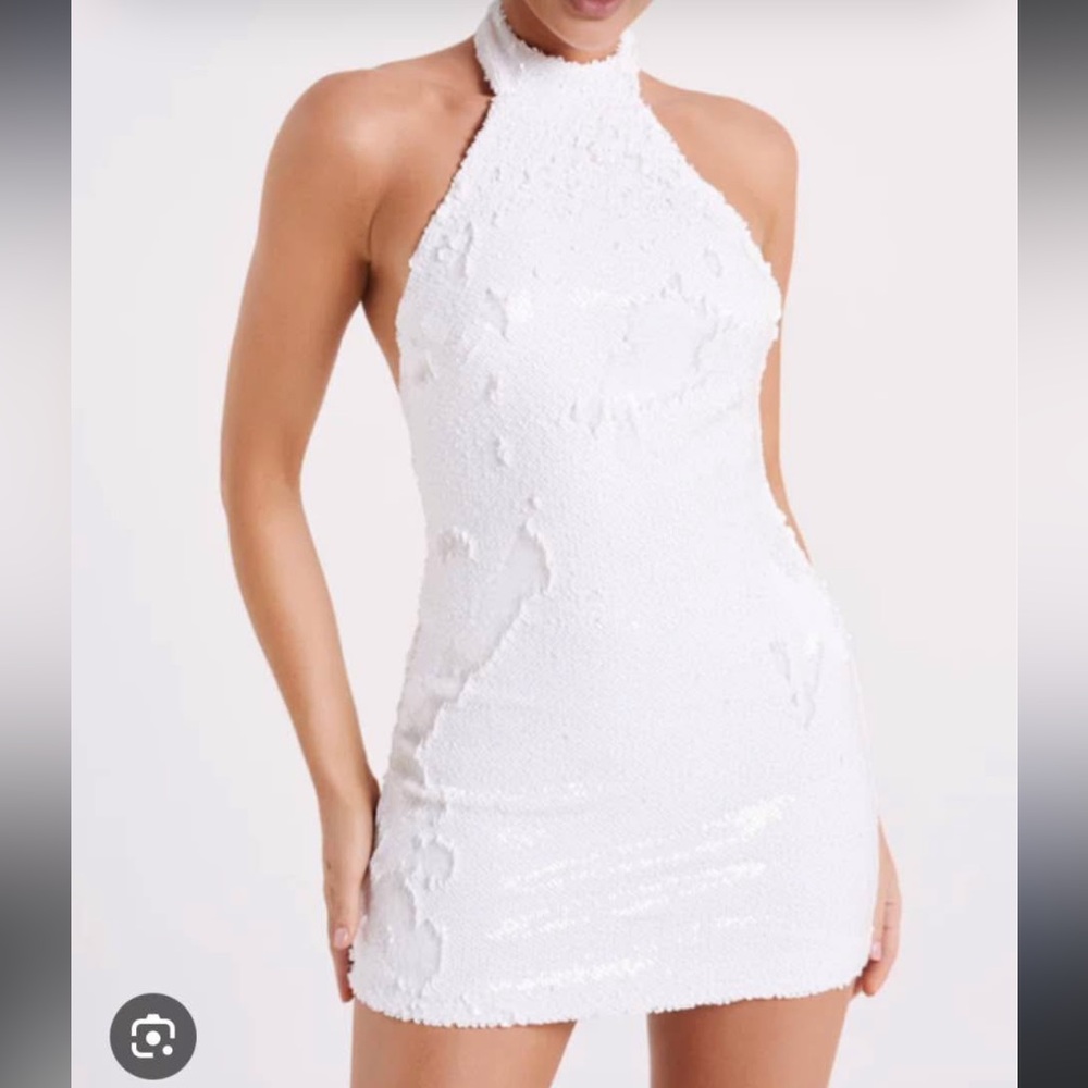 Meshki Jayne Sequin Halter Dress
